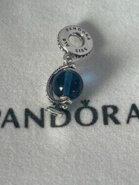 Pandora Blue Globe Dangle Charm